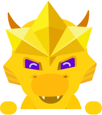 King Hogo peeking over button